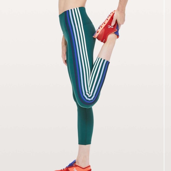 lululemon athletica Pants - Lululemon Take a Hint Tight, 25” Royal Emerald sz8